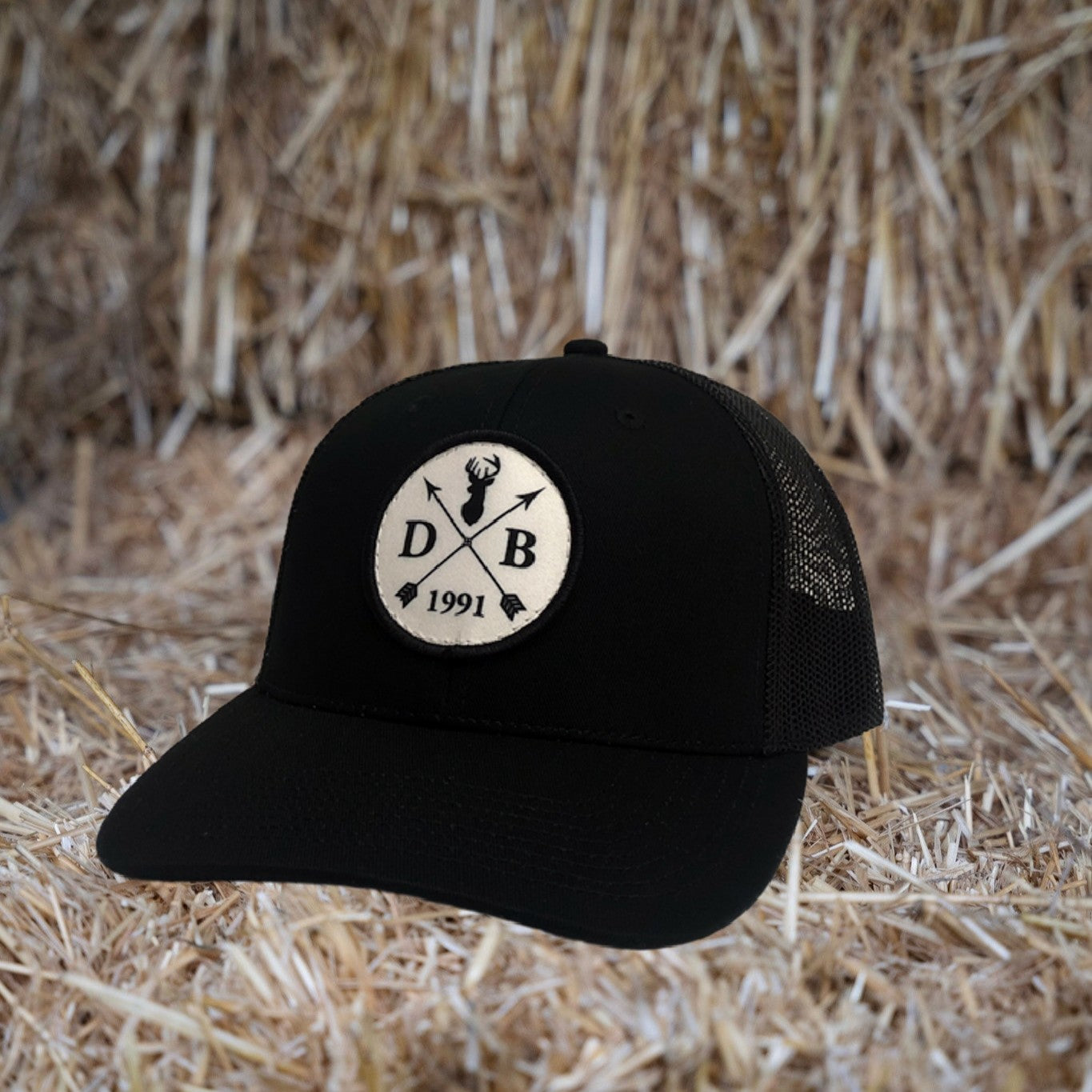Black Patch Ballcap