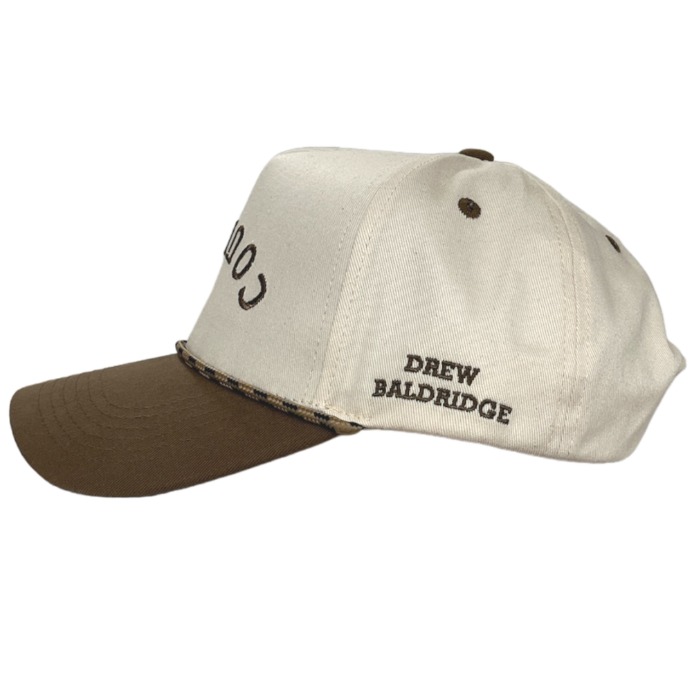 Drew Baldridge White/Brown Country Ballcap