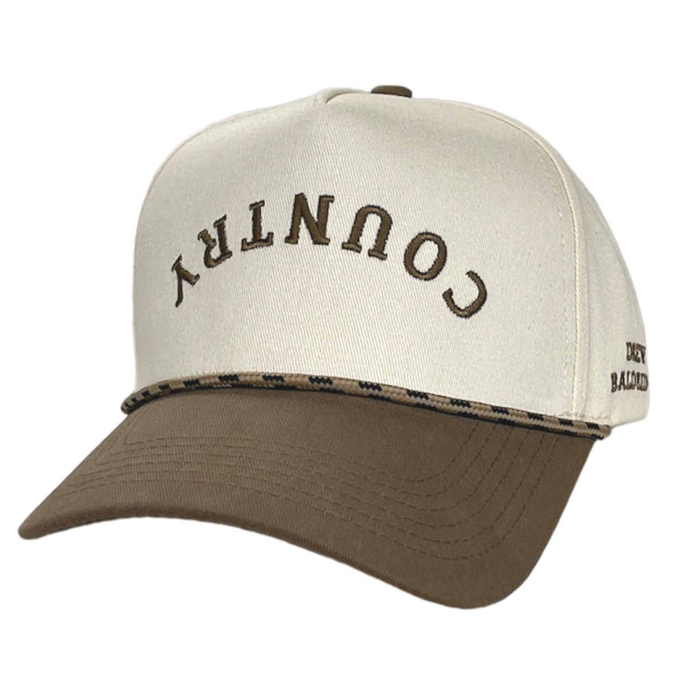 Drew Baldridge White/Brown Country Ballcap